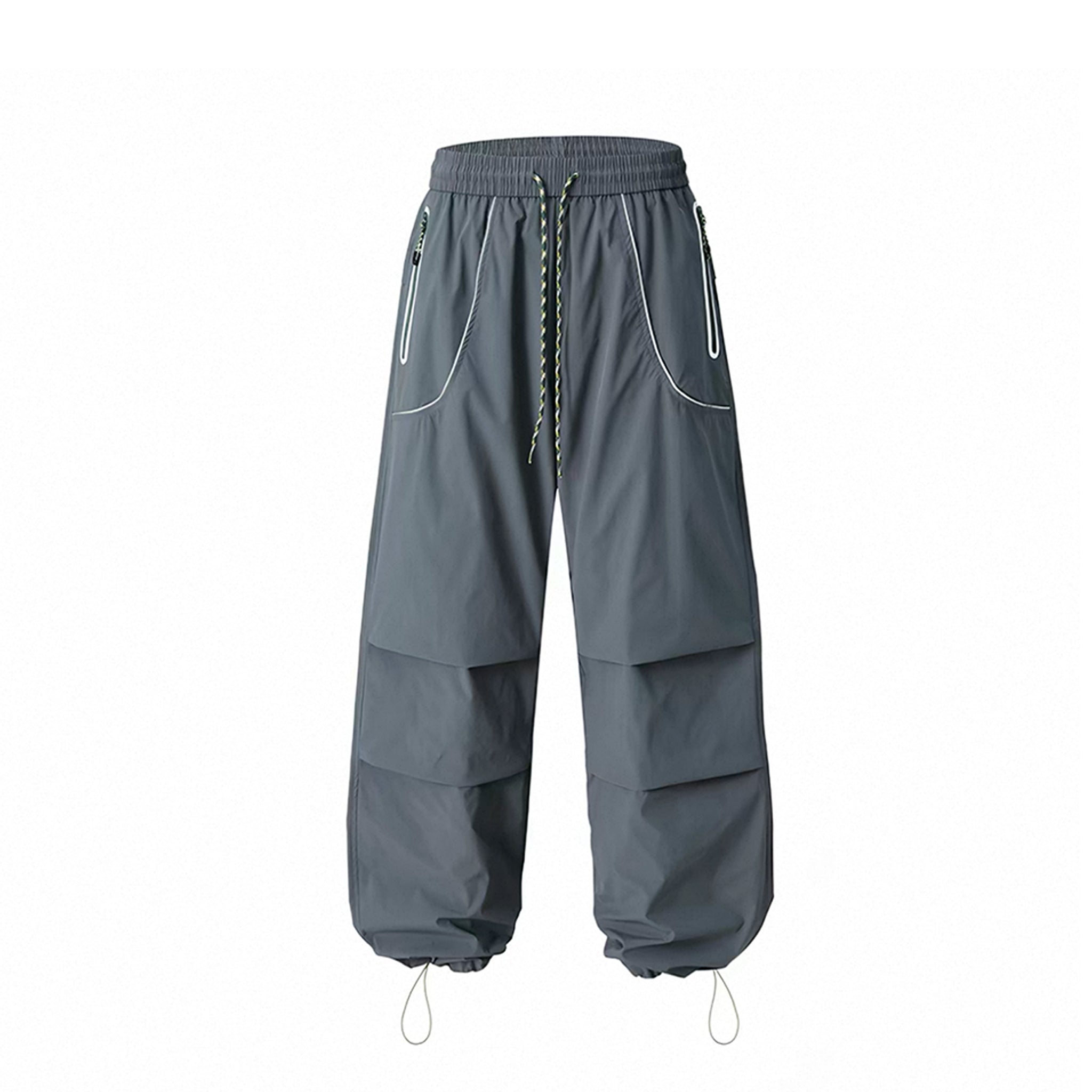 Waterproof Hiking Cargo Pants for Men & Women, Durable Straight-Leg Loose Fit, Functional Outdoor Trekking Trousers with Pleated Paratrooper Style