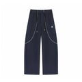 Women's Fall Outdoor Contrast Stripe Sweatpants Stylish Straight Leg Loose Fit Casual Curved Pants