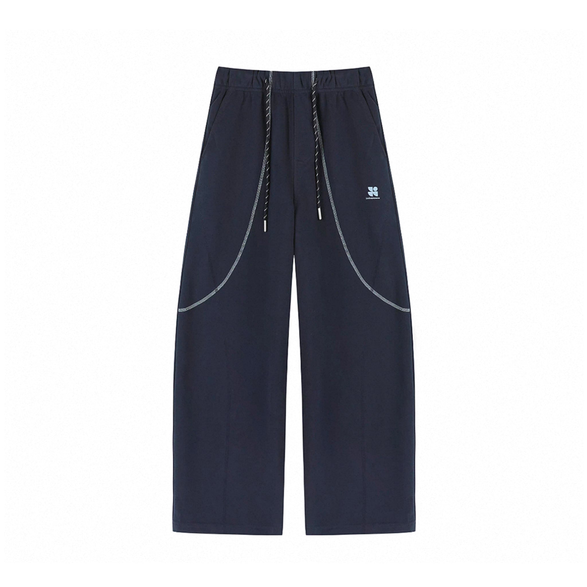 Women's Fall Outdoor Contrast Stripe Sweatpants Stylish Straight Leg Loose Fit Casual Curved Pants