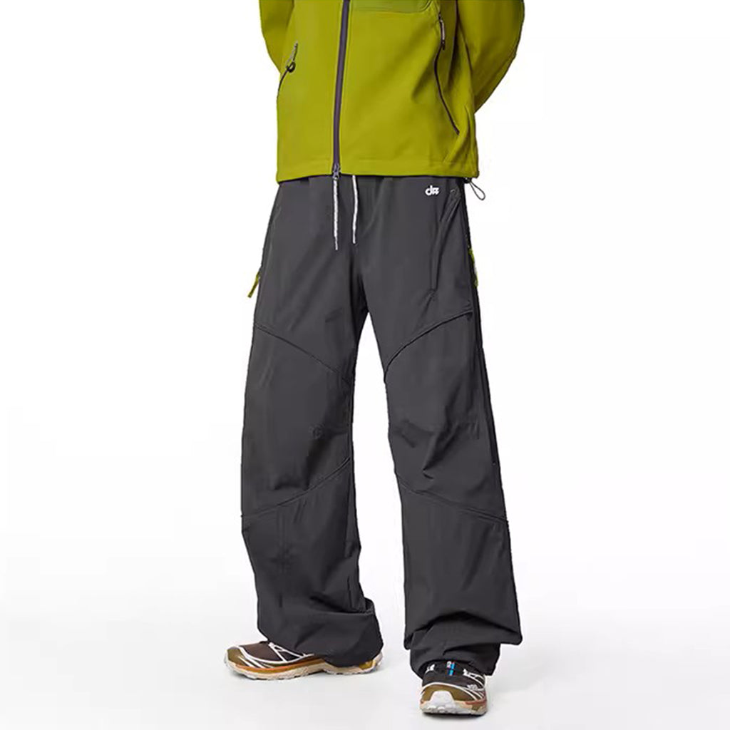 Unisex Lightweight Softshell Hiking Pants, Water-Resistant Fleece Lined Cargo Trousers for Outdoor & Mountain Style