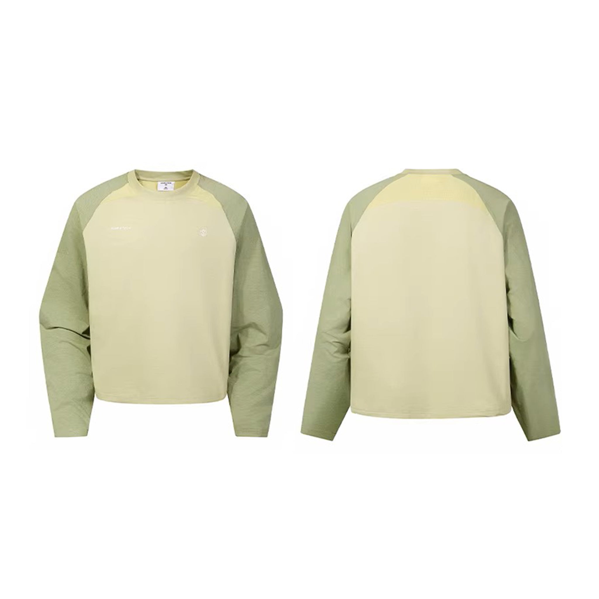 Unisex Sun Protection Long Sleeve Quick-Dry Shirt, Color Block Tee for Hiking, Camping & Fitness