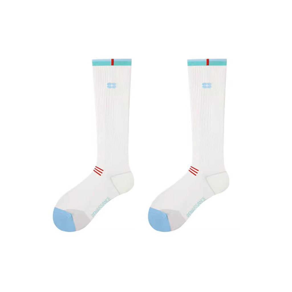 Women's Compression Sports Socks, Professional for Fitness, Running, Skipping, Badminton, Muscle Support & Yoga Calf Socks