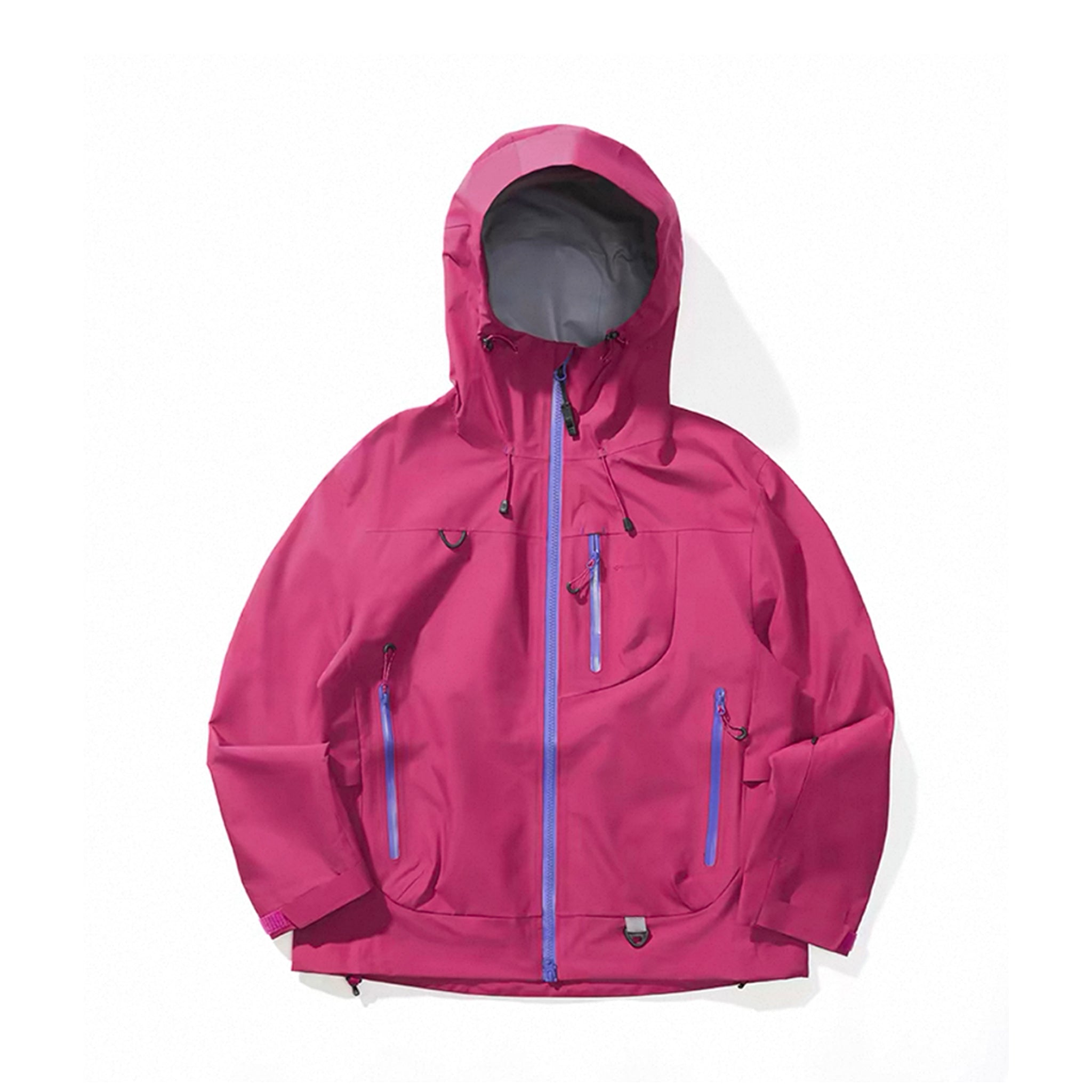 Women's Mountain-Style C6 Water-Repellent Hiking JacketSealed Seam Rain CoatSpring & Fall Trekking Windbreaker