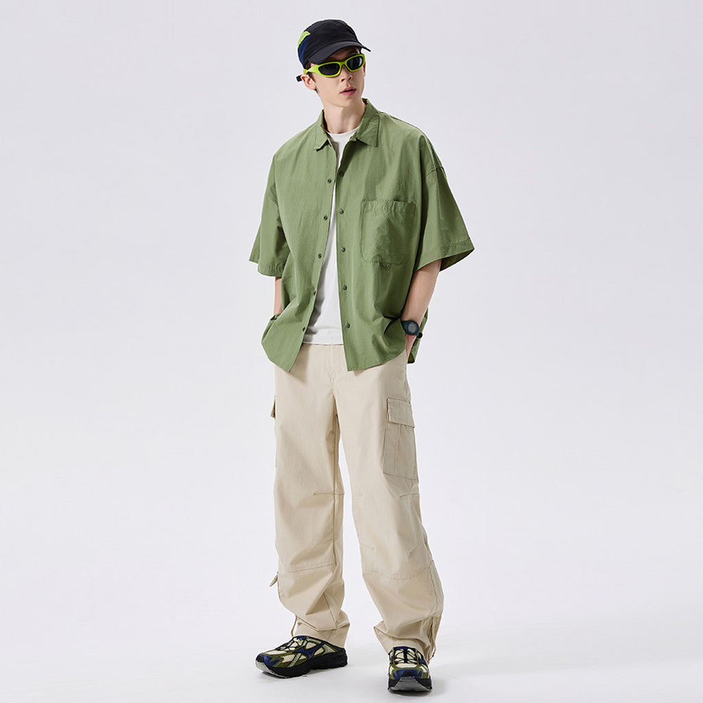 Men's Mountain-Style Water-Resistant Hiking Cargo Pants, Windproof & Wear-Resistant Utility Trekking Trousers for Spring and Autumn