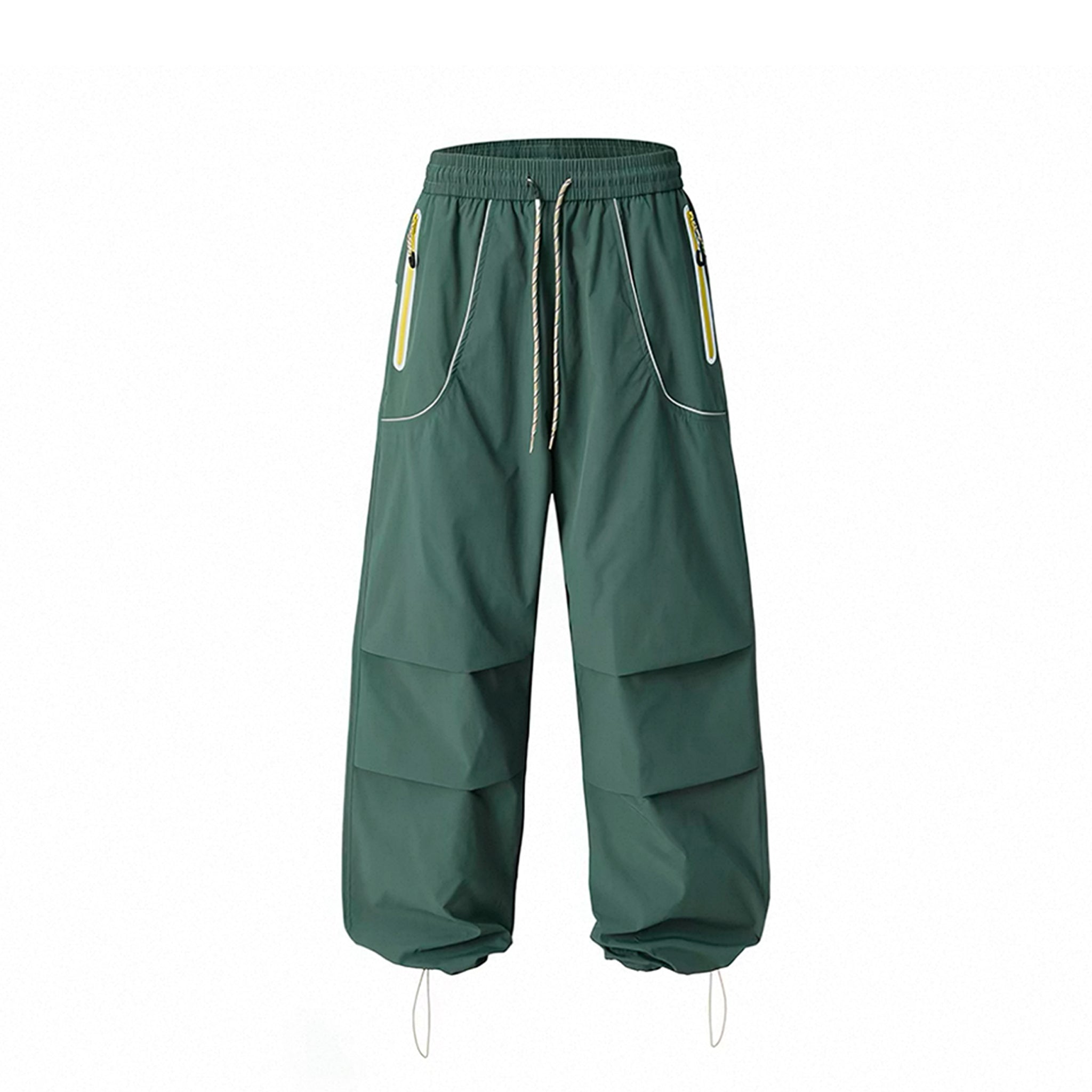 Waterproof Hiking Cargo Pants for Men & Women, Durable Straight-Leg Loose Fit, Functional Outdoor Trekking Trousers with Pleated Paratrooper Style