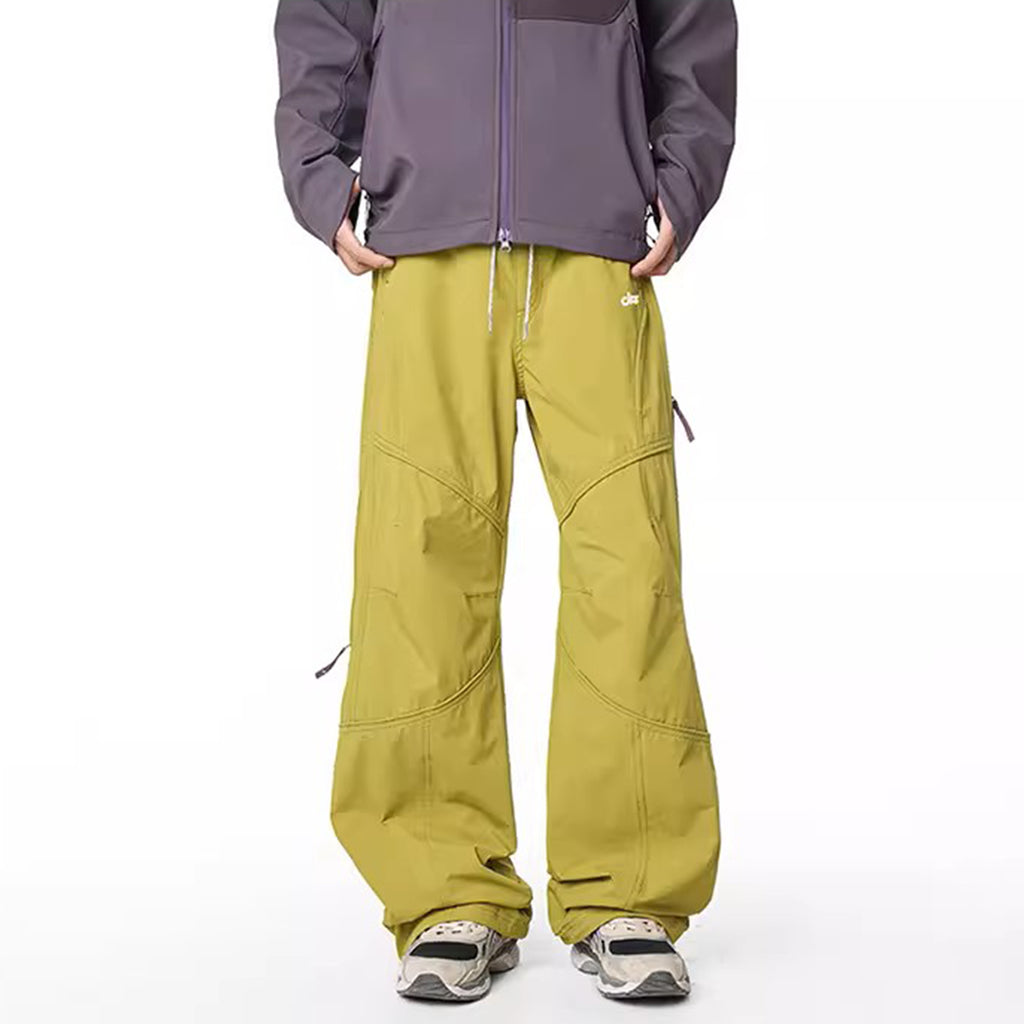Unisex Lightweight Softshell Hiking Pants, Water-Resistant Fleece Lined Cargo Trousers for Outdoor & Mountain Style