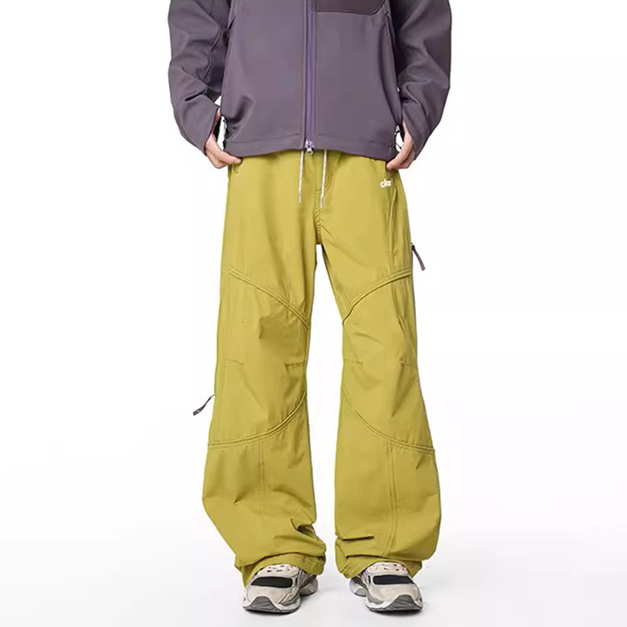 Unisex Lightweight Softshell Hiking Pants, Water-Resistant Fleece Lined Cargo Trousers for Outdoor & Mountain Style