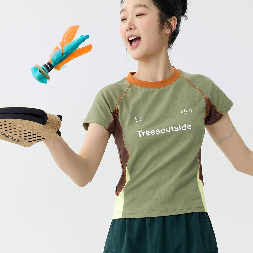 소로나® 항균 쿨 위킹 슬림 사이클링 크루 티셔츠 