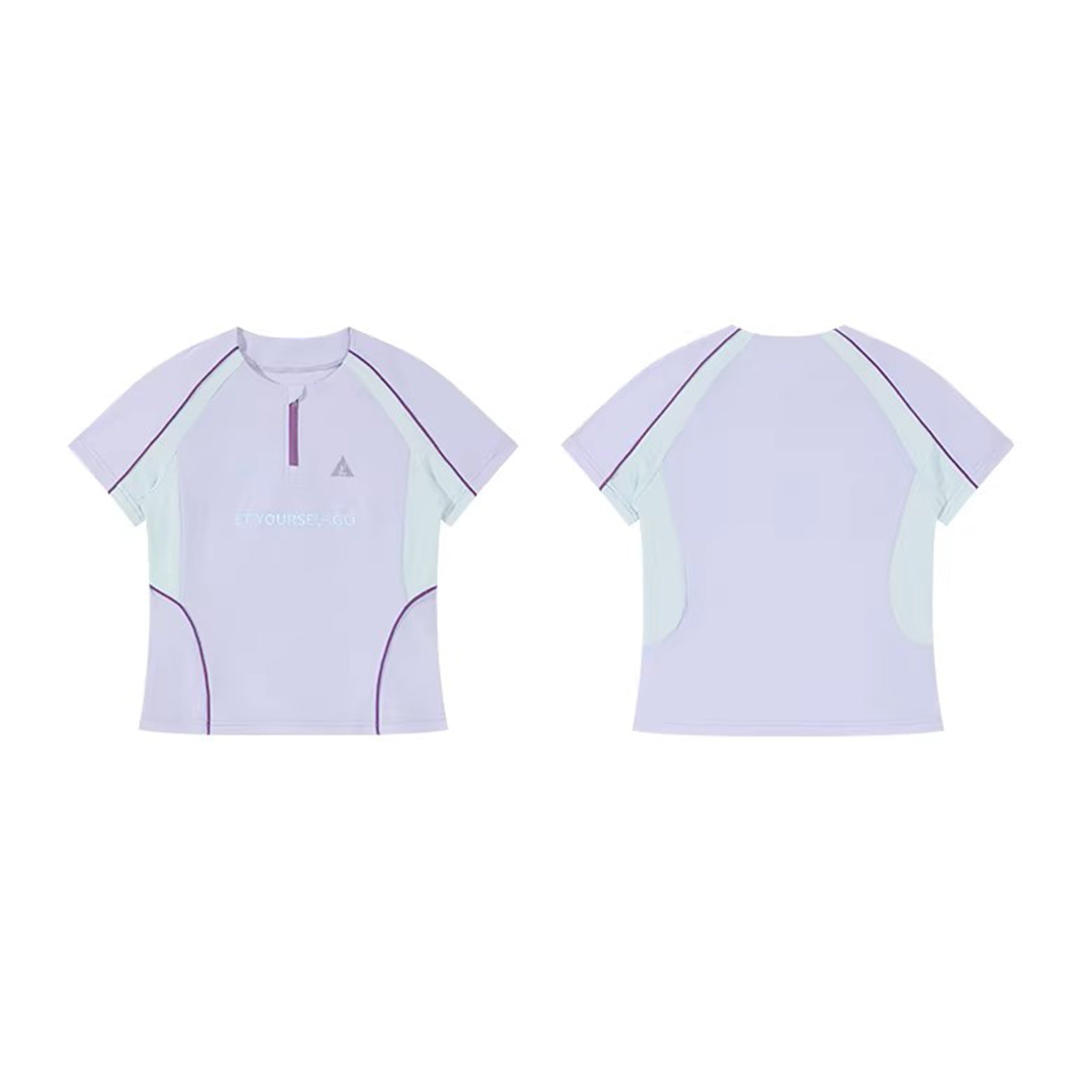 Women's Summer Sun Protection T-Shirt | Color Block, Cooling, Moisture-Wicking & Quick-Dry | Athletic Short Sleeve for Running, Hiking & Gym