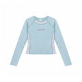 Women's Slim-Fit Cropped Long Sleeve Base Layer, Sun Protection Anti-Breathable Quick-Dry Tee for Summer Running & Outdoor Sports
