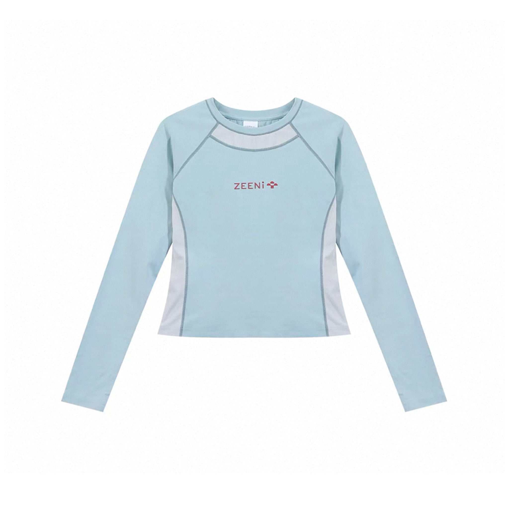 Women's Slim-Fit Cropped Long Sleeve Base Layer, Sun Protection Anti-Breathable Quick-Dry Tee for Summer Running & Outdoor Sports