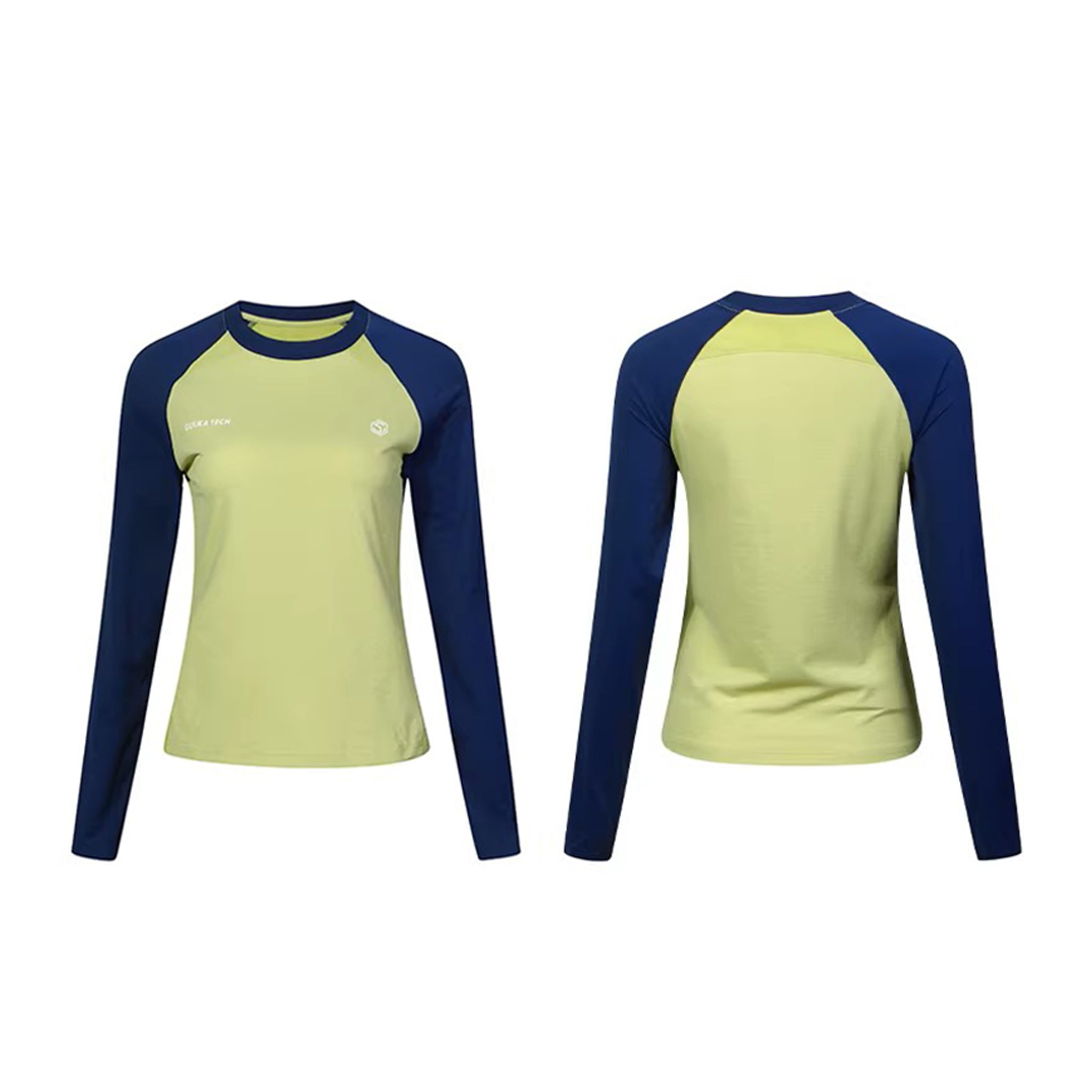 Unisex Sun Protection Long Sleeve Quick-Dry Shirt, Color Block Tee for Hiking, Camping & Fitness