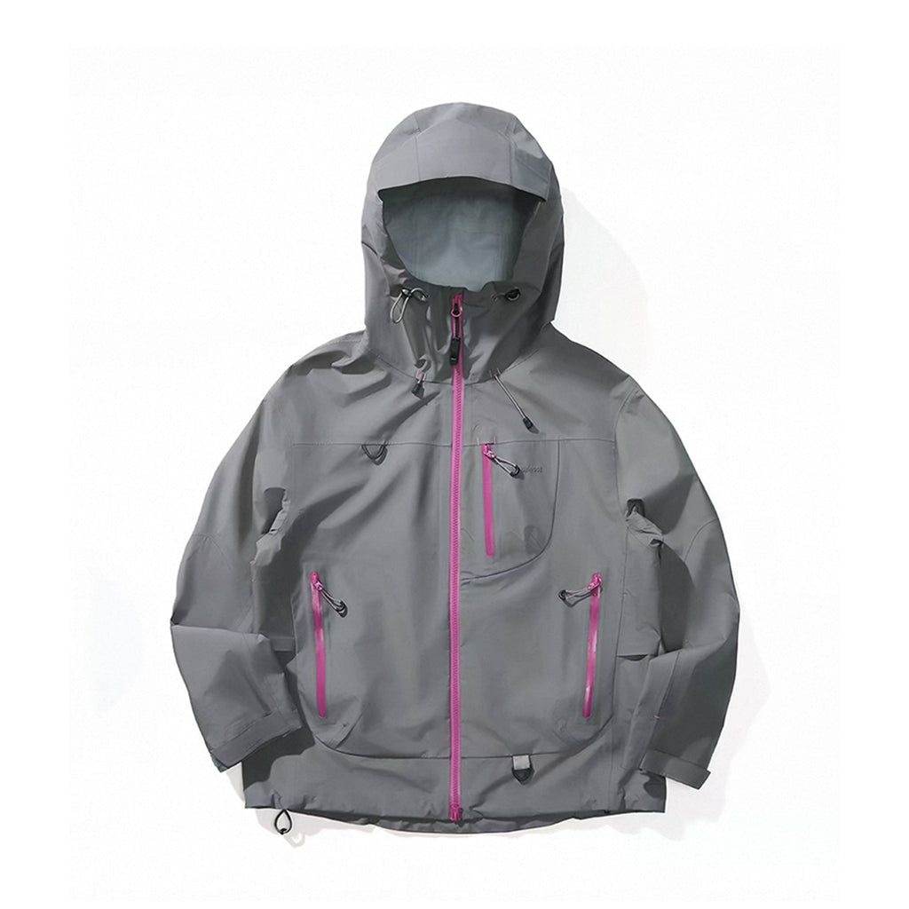 Women's Mountain-Style C6 Water-Repellent Hiking JacketSealed Seam Rain CoatSpring & Fall Trekking Windbreaker