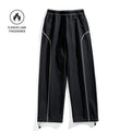 Men's & Women's Outdoor 3-Proof Water-Resistant Softshell Hiking Pants with Contrast Stitching, Fleece Lined Warm Trekking Trousers for Autumn & Winter