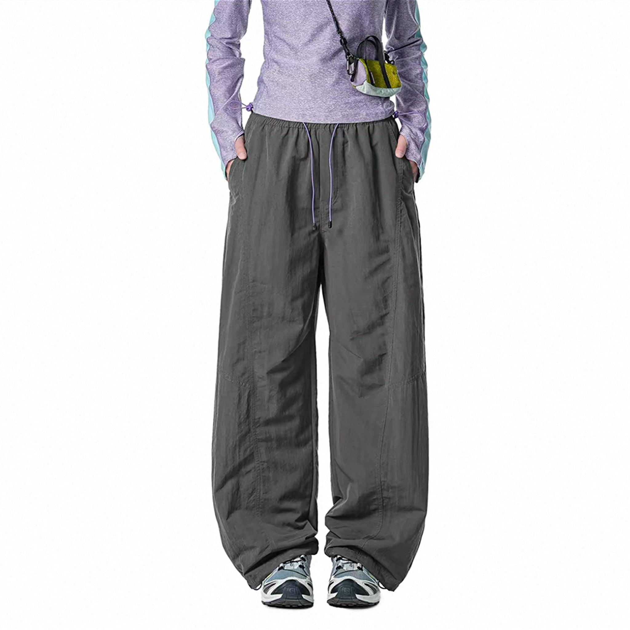 Hiking Cargo Pants | Outdoor Deconstructed Straight Leg Loose Fit Trousers for Men & Women