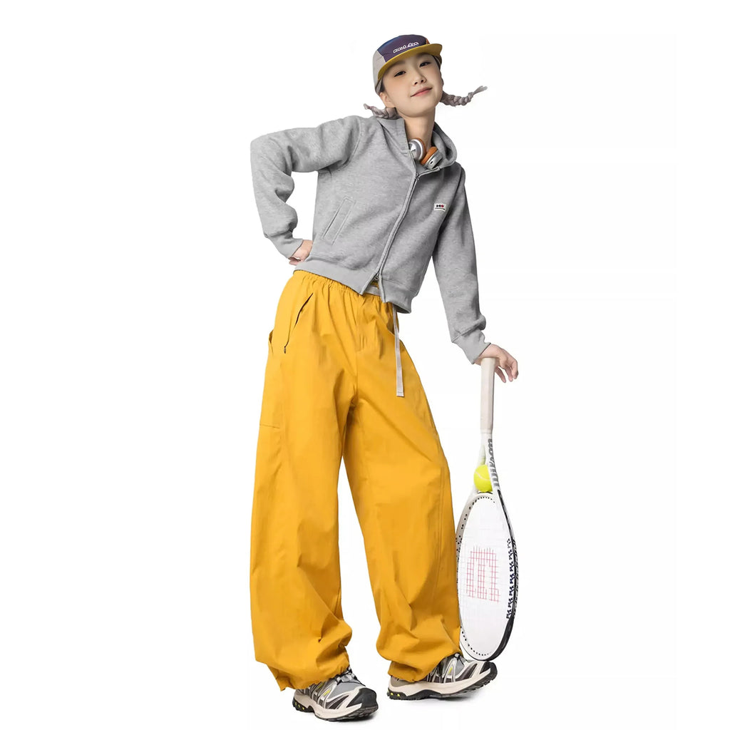 Women's Outdoor Straight Leg Loose Deconstructed Hiking Pants Fall Versatile Cleanfit Casual Curve Pants