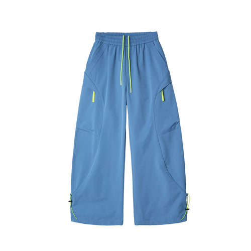 Autumn Outdoor Oversized Cargo Joggers, Straight Leg Relaxed Fit Hiking & Casual Pants